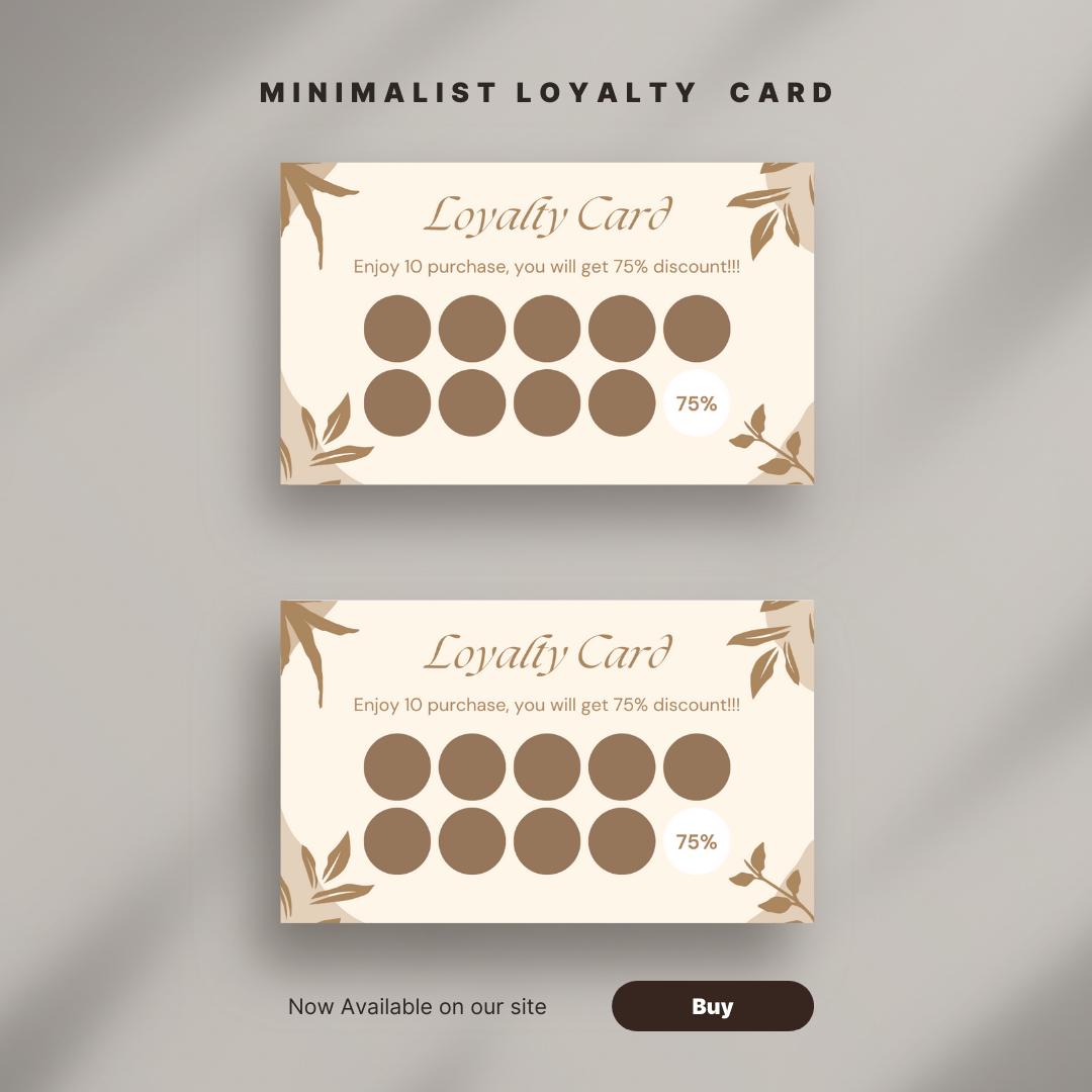 Editable Loyalty Card Canva Template With 75% Discount Reward Punch ...