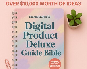 Ultimate Digital Side Hustle Starter Pack for 2025 | 500 Printable Planners, Canva Templates, Business Tools & AI Prompt Bundles
