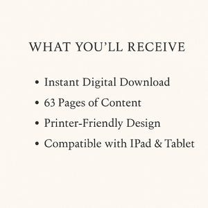 A digital mockup of "The Dream Life Audit" PDF displayed on a tablet and printed pages, surrounded by calming neutral tones. This printable self discovery journal includes 10 transformative chapters and healing tools for women. Ideal for self-growth, life alignment, and spiritual reflection. Perfect for Etsy buyers seeking mental clarity and emotional wellness through journaling.
