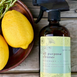 Rosemary + Citrus Natural Cleaner | Grow and Gather