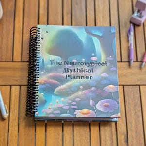 Undated ADHD Planner, Weekly & Monthly Layouts, Habit + Mood Trackers, Hardcover Spiral-bound Format NeuroMythical™