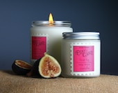 Soy candle, Fig Berry, First Fig Post Card, container candle, scented, candle gift, gift box, fruit scented, MelodiePerfumes,