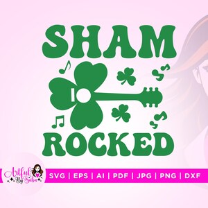 Shamrocker svg, Shamrocked svg, Cricut, Silhouette, Lucky svg, St. Pattys Day svg, St. Patricks Day svg, St. Pattys day svg, glückliches Lucky svg