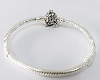 pandora cinderella pumpkin coach clasp bracelet