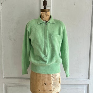 Fuzzy polo sweater cheap