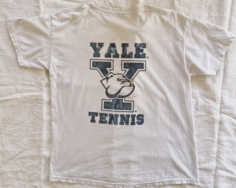 90s vintage Yale tshirt distressed