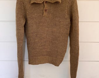 Vintage Ralph Lauren pikétröja i linne