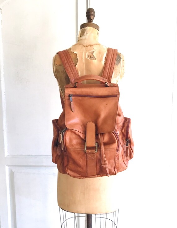 heshe leather backpack