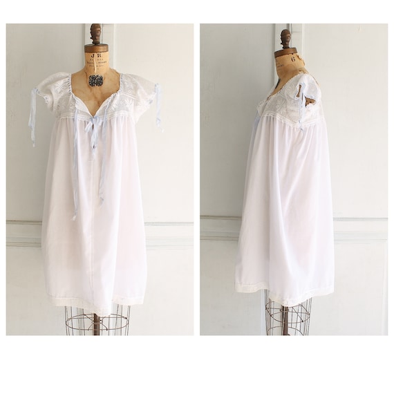 vintage white cotton nightgown