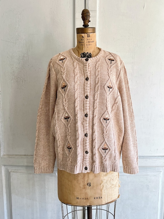 Vintage embroidered cardigan Gem