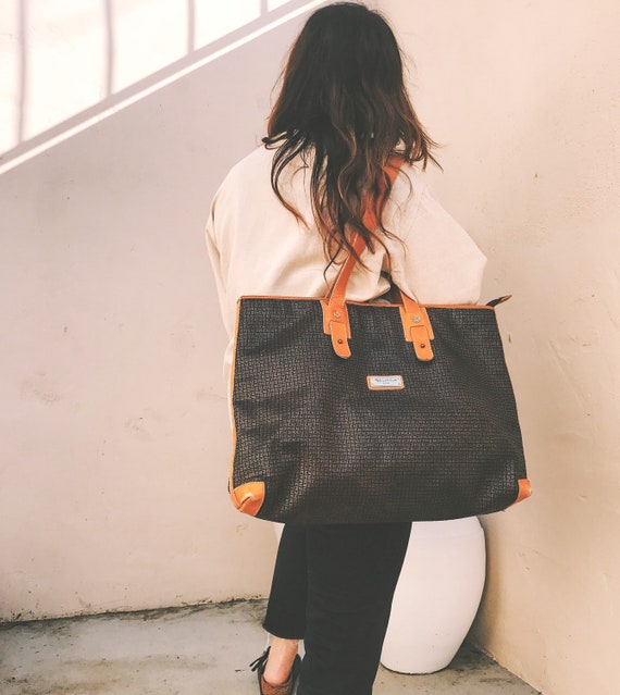 Vintage Ted Lapidus tote 80s Ted Lapidus bag large