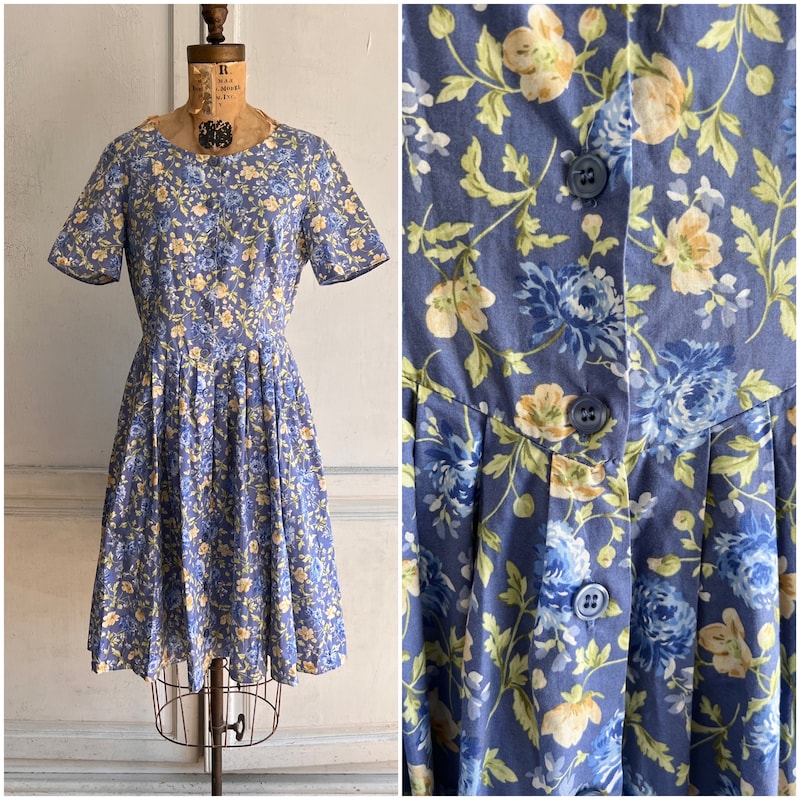 flowy midi dress Ditsy Floral Ruched Tier May25Drop How to Choose the Color:Dark Green