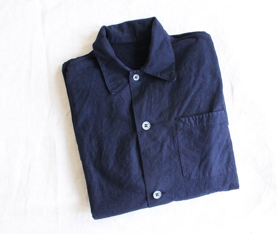 vintage indigo chore jacket deadstock chore coat v