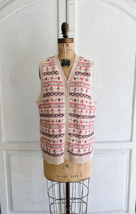 Fair isle sweater vest - Gem Fair isle sweater vest - Gem
