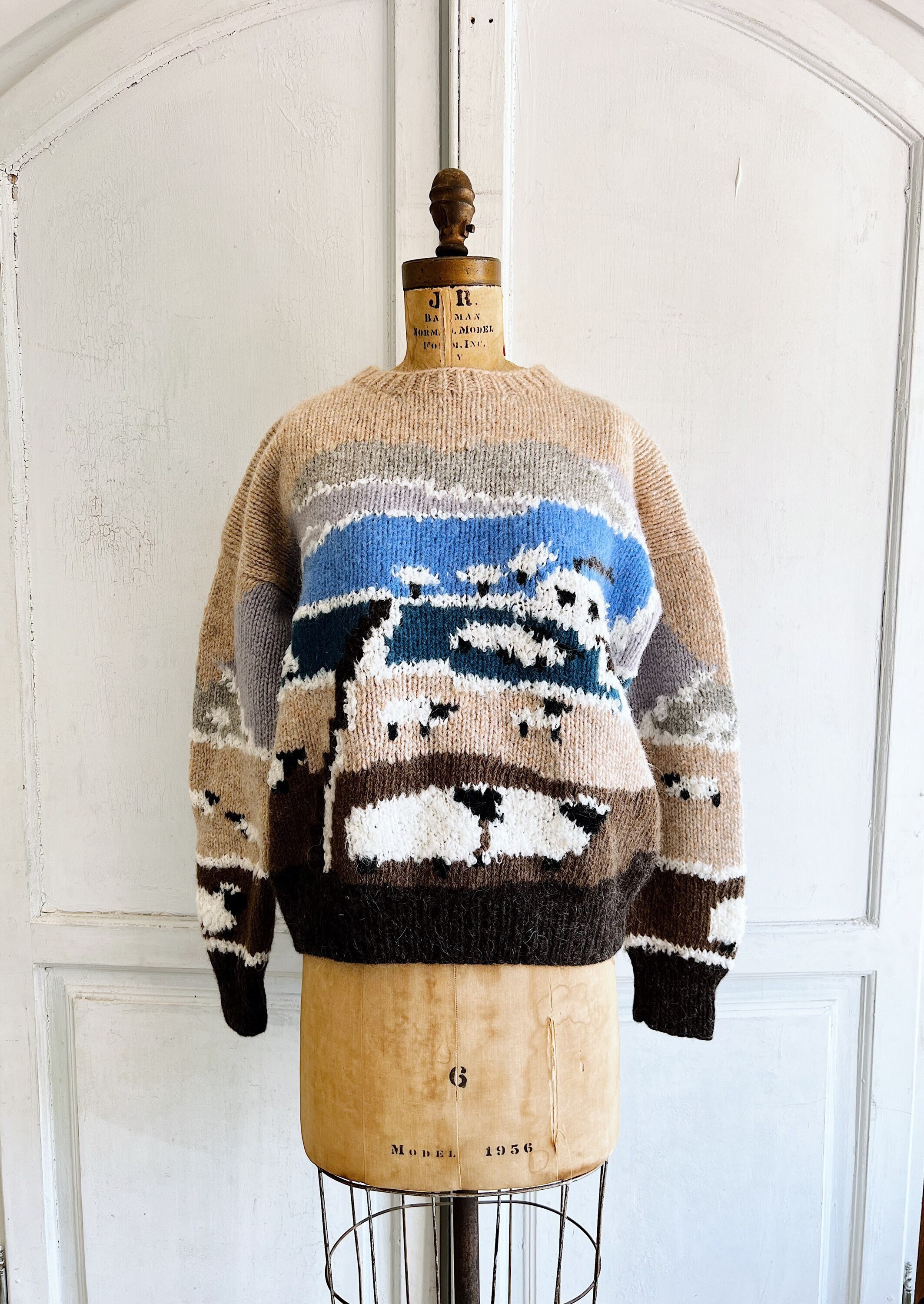 Vintage Wool Sheep Sweater 80s Woolrich Sweater - Etsy
