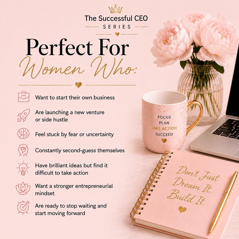 Digital hypnosis download for female entrepreneurs including PDF access link, high-quality MP3 recording, instant delivery and lifetime access.