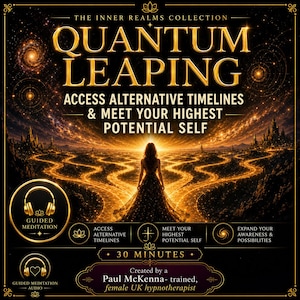 MP3 di meditazione per salti quantici, ipnosi per la manifestazione del sé futuro in linee temporali alternative, audio di viaggio guidato