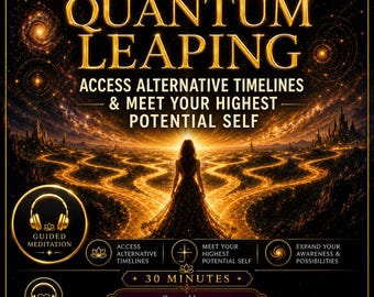 Quantum Leaping Meditation MP3, Alternative Timelines Future Self Manifestation Hypnosis, Guided Journey Audio