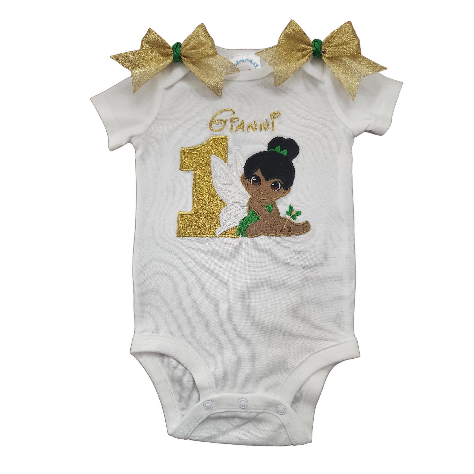 BABY Tinker Bell Personalized Embroidered Tinker Bell Top Bodysuit or Tank Top Shirt