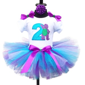barney birthday dress Barney Birthday Outfit *Barney Bow *Barney Shoes *Baby Bop Leo