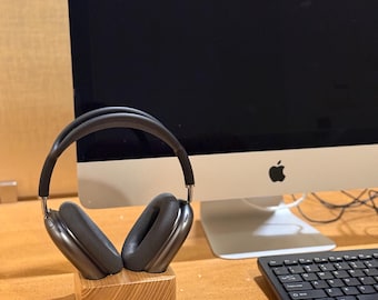 Hörlursstativ i askträ för AirPods Max i premiumkvalitet