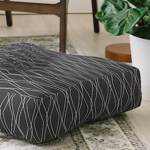 Floor Pillow // Floor Cushion // Dorm Decor // Home Decor // Floor Seating // Minimalist Decor // Meditation Pillow // Fuge Slate Design
