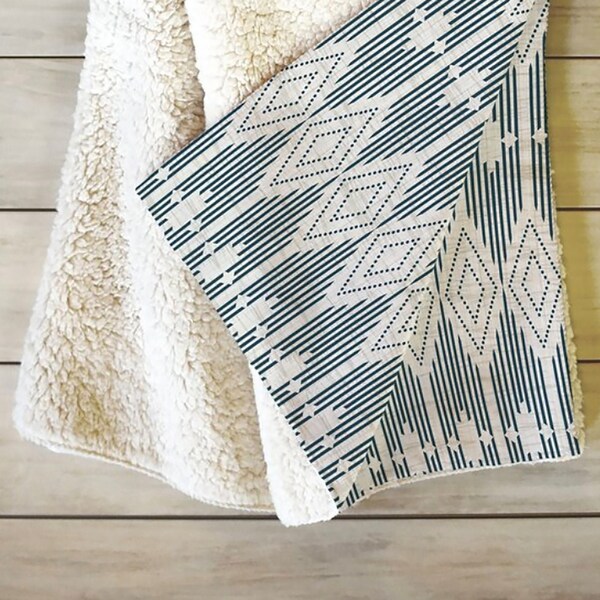 Geometric Blanket Etsy