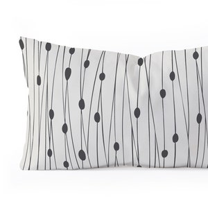 Minimalist Geometric Lumbar Pillow / Rectangular Throw Pillow / Mid Century Modern Pillow / Oblong Pillow / Decorative Pillow /Neutral Decor