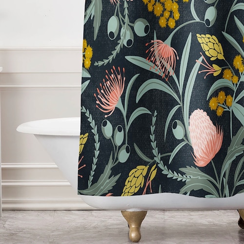 Multi Color Flowers and Leaves Boho Bath Curtain for Modern Bathroom Rust-Resistant Metal Grommets 72x72 inch Waterproof Polyester Fabric KOMFIER Floral Shower Curtain Multi Color Flowers and Leaves Boho Bath Curtain for Modern Bathroom Rust-Resistant Metal Grommets 72x72 inch Waterproof Polyester Fabric KOMFIER Floral Shower Curtain