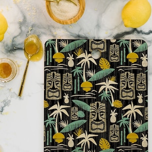 Cutting Board Retro Tiki / Tiki Bar Decor / Cheese Board / Charcuterie Board / Mid Century Modern Decor / Retro Kitchen / Father&#39;s Day Gift