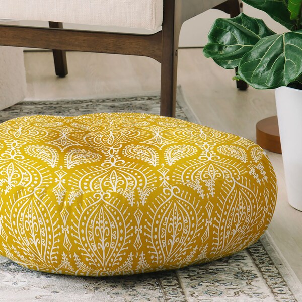 Yellow Floor Pillow Etsy