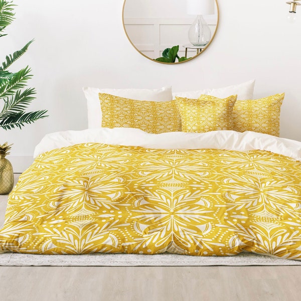 Mustard Yellow Comforter Etsy