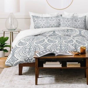 Boho Duvet Cover: Lightweight Moroccan Decor Bedding, Twin/Queen/King Sizes