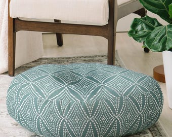 Sage Green Floor Pillow, Boho Meditation Cushion