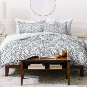 Lightweight Duvet Cover / Boho Duvet Cover / Duvet Cover Queen / Duvet Cover King / Moroccan Decor / Summer Bedding / Beige Duvet Cover /
