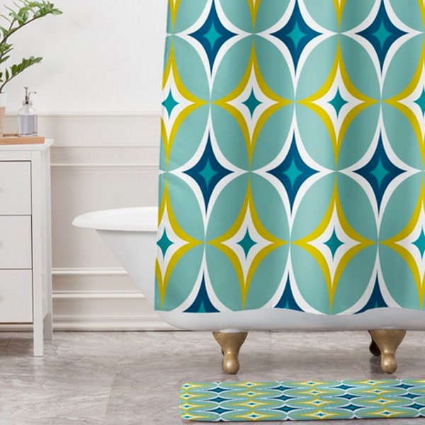 Mid Century Modern Curtains Etsy