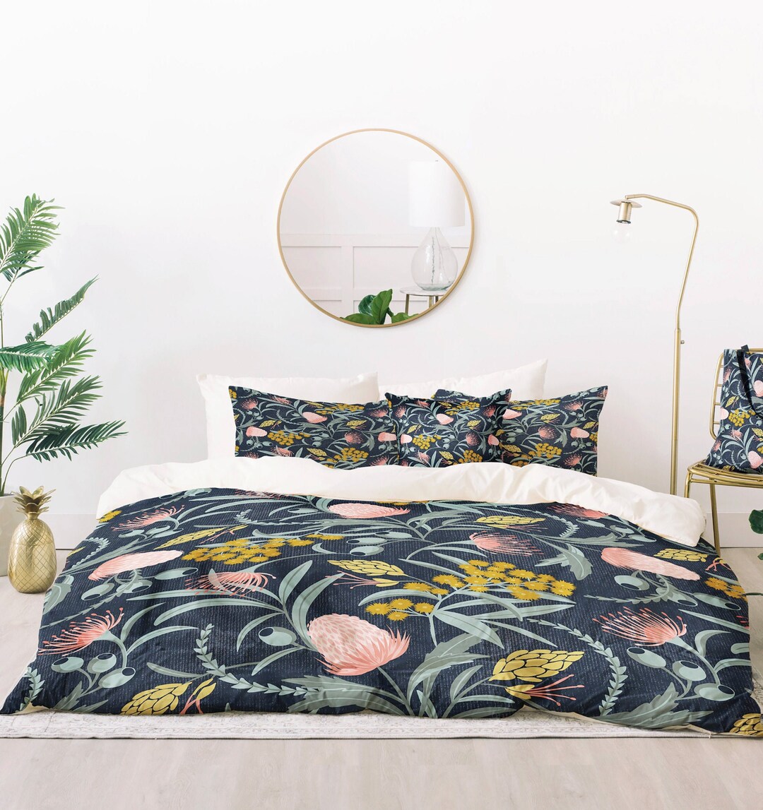 Boho Comforter / Floral Comforter / Queen Comforter / King Comforter ...