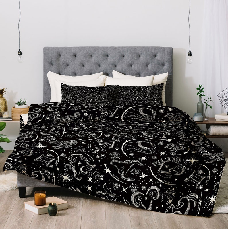 Astrology Comforter / Celestial Decor / King Comforter / Queen Etsy