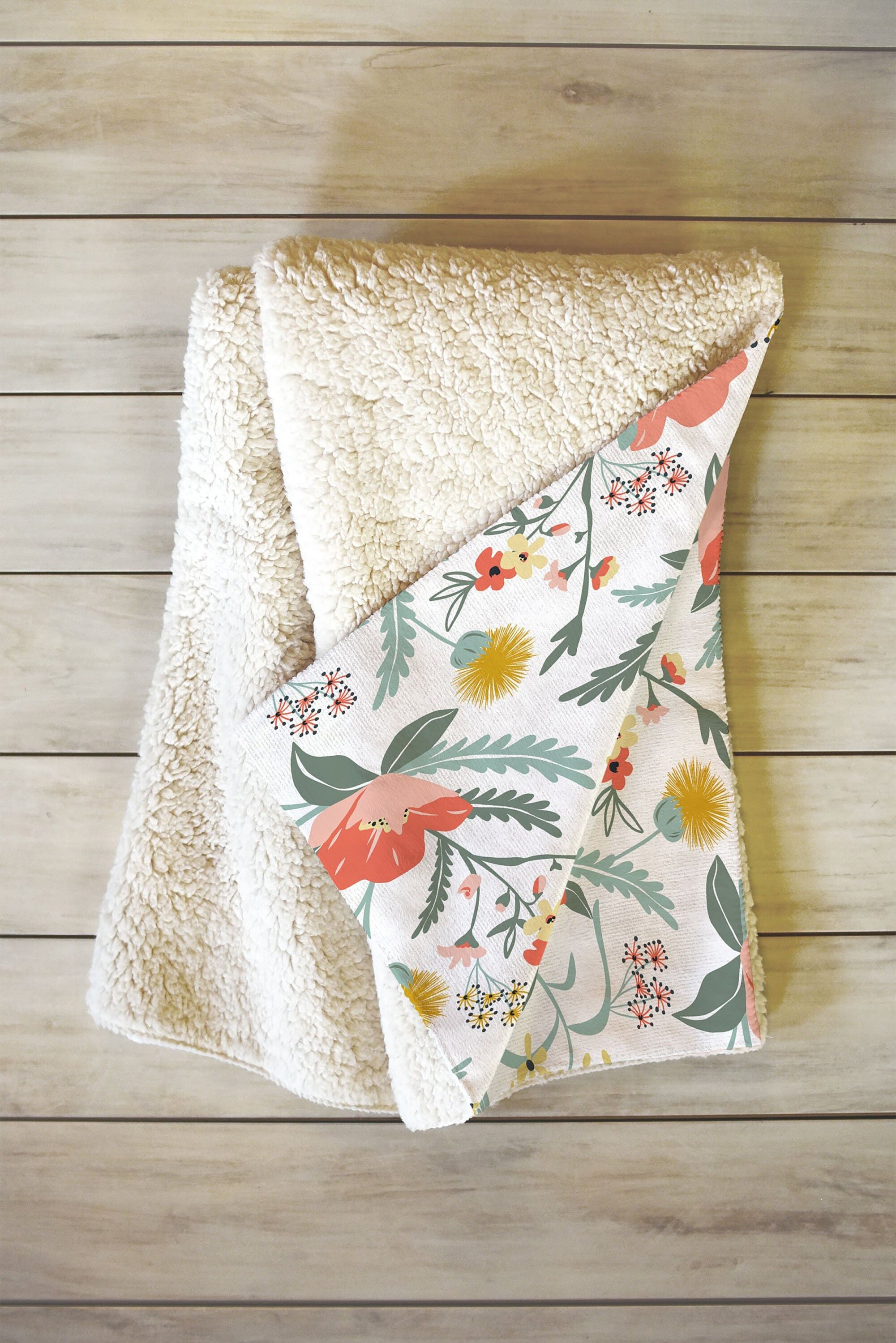 Floral blanket hot sale