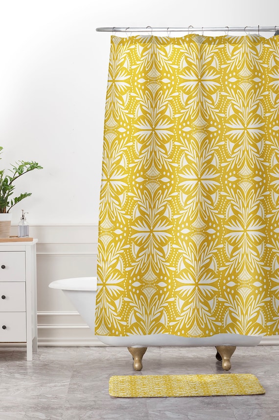 yellow shower curtain walmart