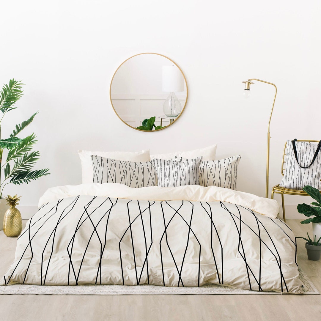 Minimalist Comforter / Lightweight Comforter / Geometric Comforter ...