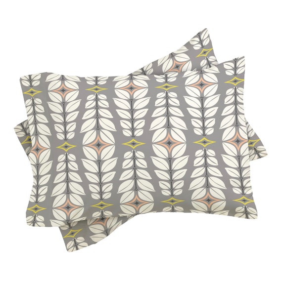 Grey Pillow Shams Standard Pillow Shams Queen Size Shams