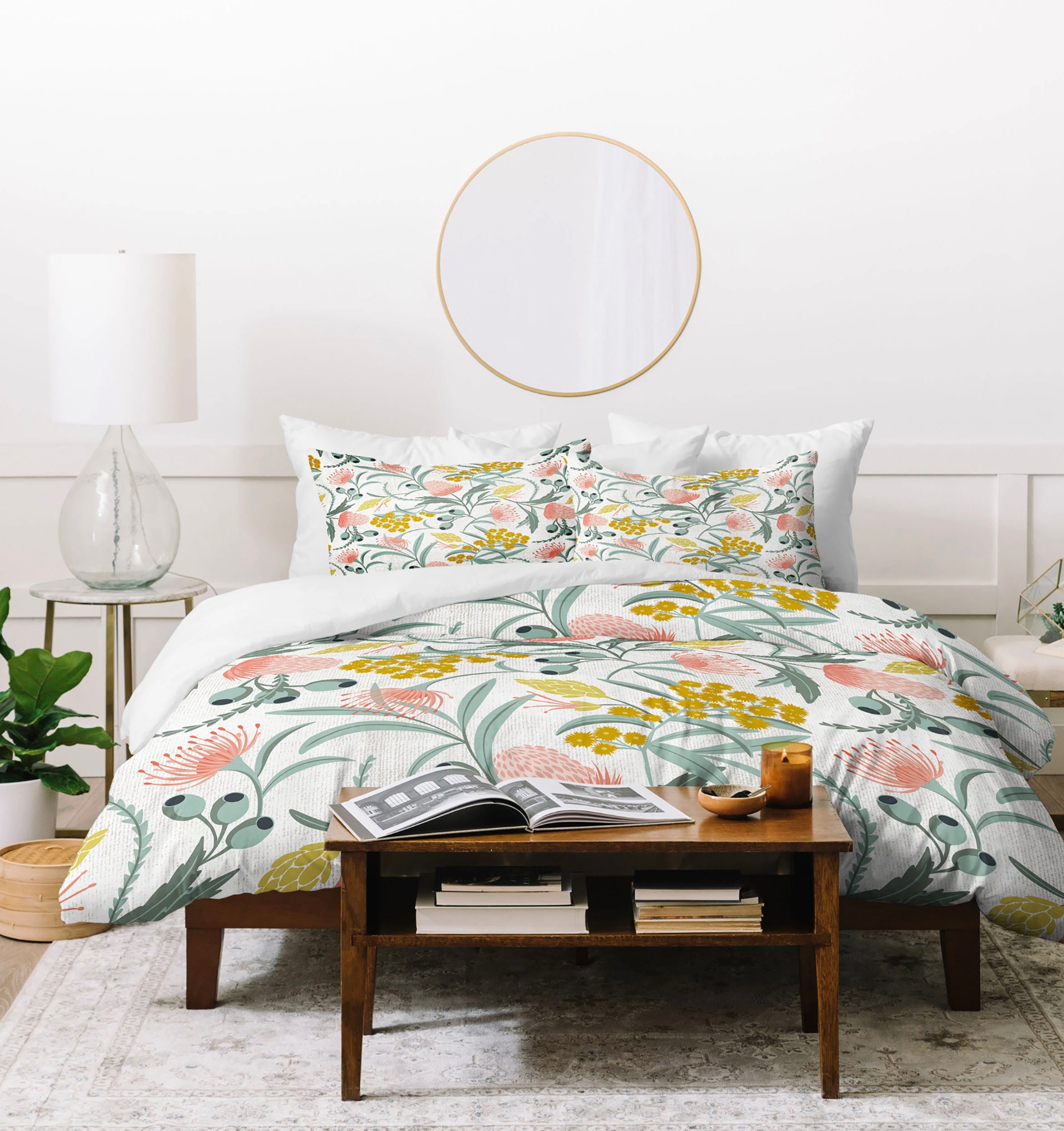 Boho Comforter / Floral Comforter / Queen Comforter / King | Etsy