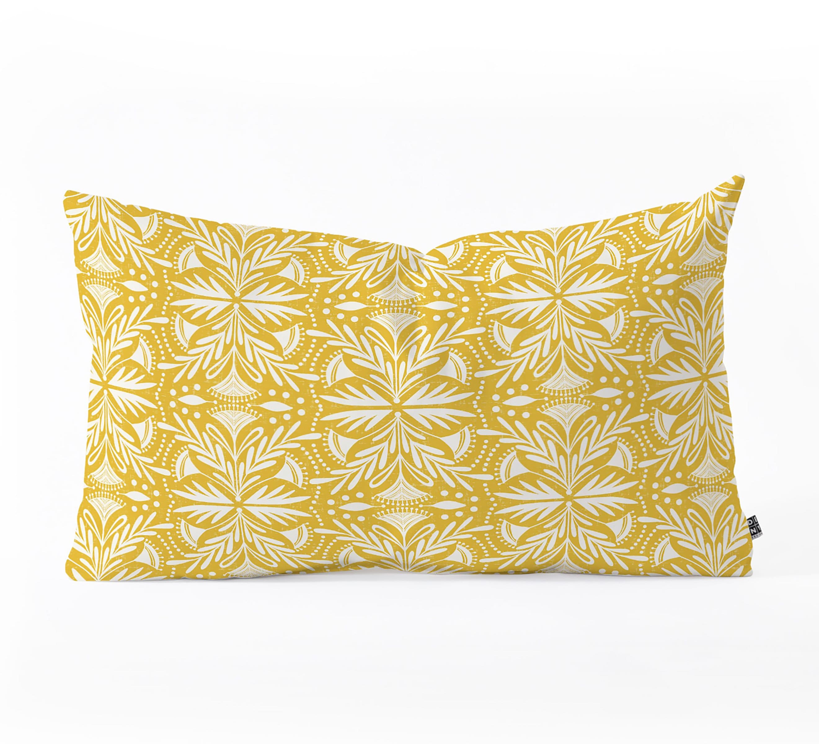 yellow boho throw pillows