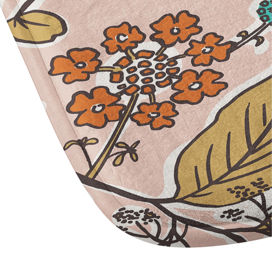 Boho Shower Curtain / Floral Shower Curtain / Pink Shower Etsy