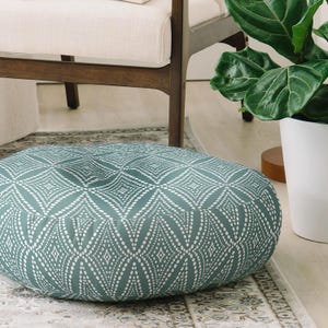 Green Floor Pillow / Floor Cushion / Floor Seating / Meditation Cushion / Seating Pillow / Floor Pouf / Sage Green Pillow / Boho Home Decor