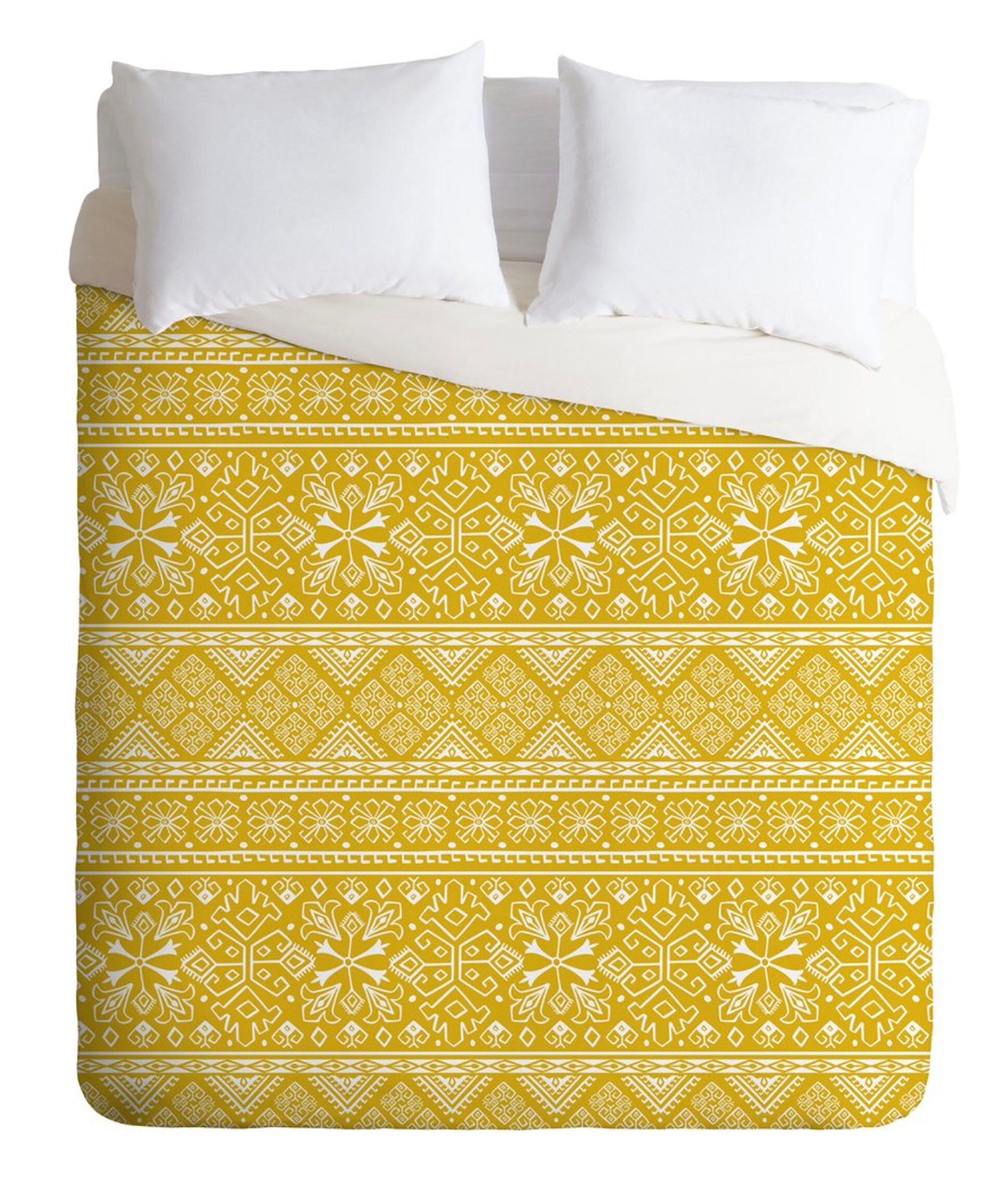 Yellow Duvet Cover / Boho Duvet / Yellow Bedding / Bohemian Etsy