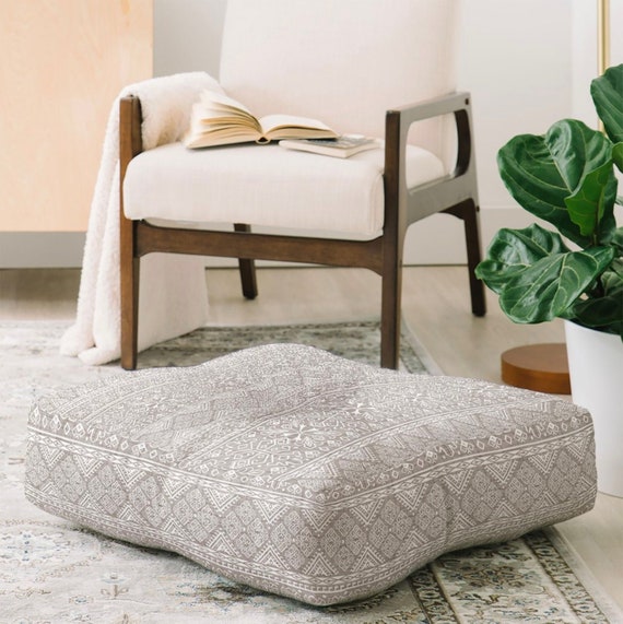 Boho Floor Pillow Dorm Decor Floor Cushion Neutral Home Decor Floor Seating Boho Home Decor Meditation Cushion Floor Pouf Etsy UK