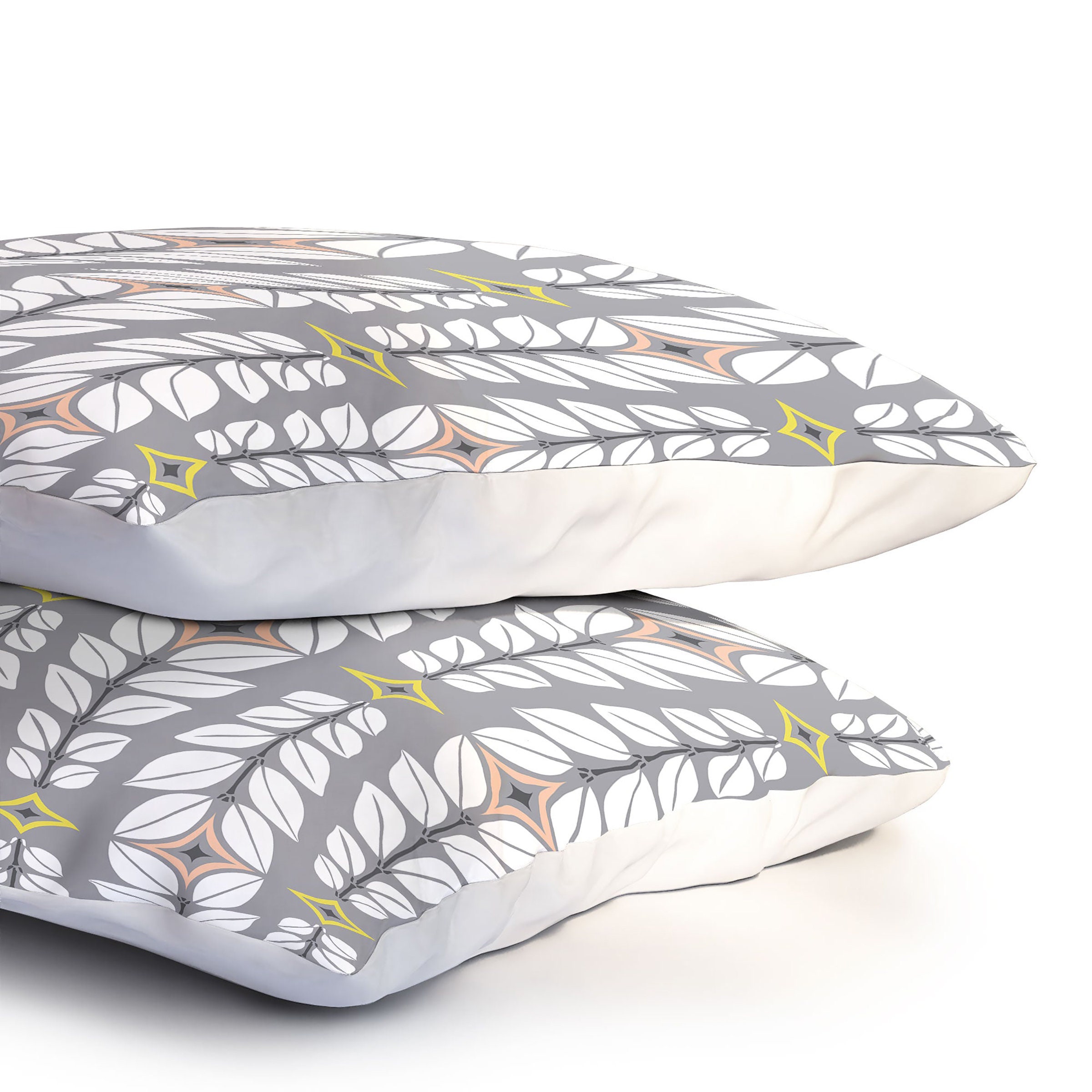 Grey Pillow Shams / Standard Pillow Shams / Queen Size Shams / Etsy