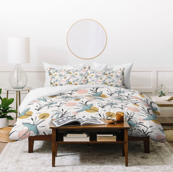 Cream Duvet Cover Nature Inspired Twin Queen King Etsy